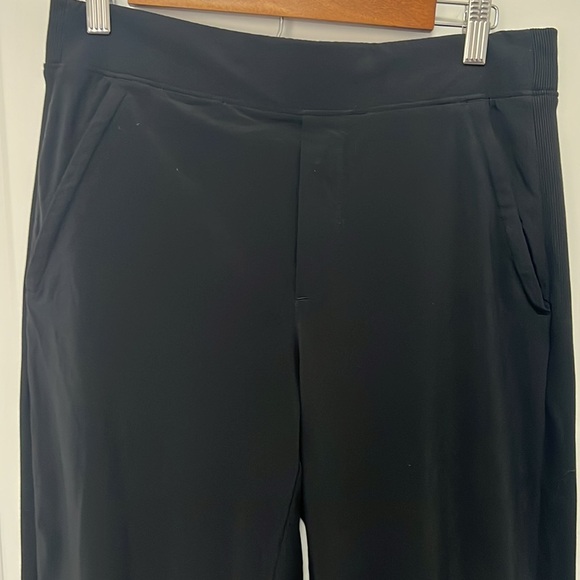 Athleta Brooklyn Pants Womens Black Stretch Elastic Waist Pockets size 6 - Picture 4 of 10